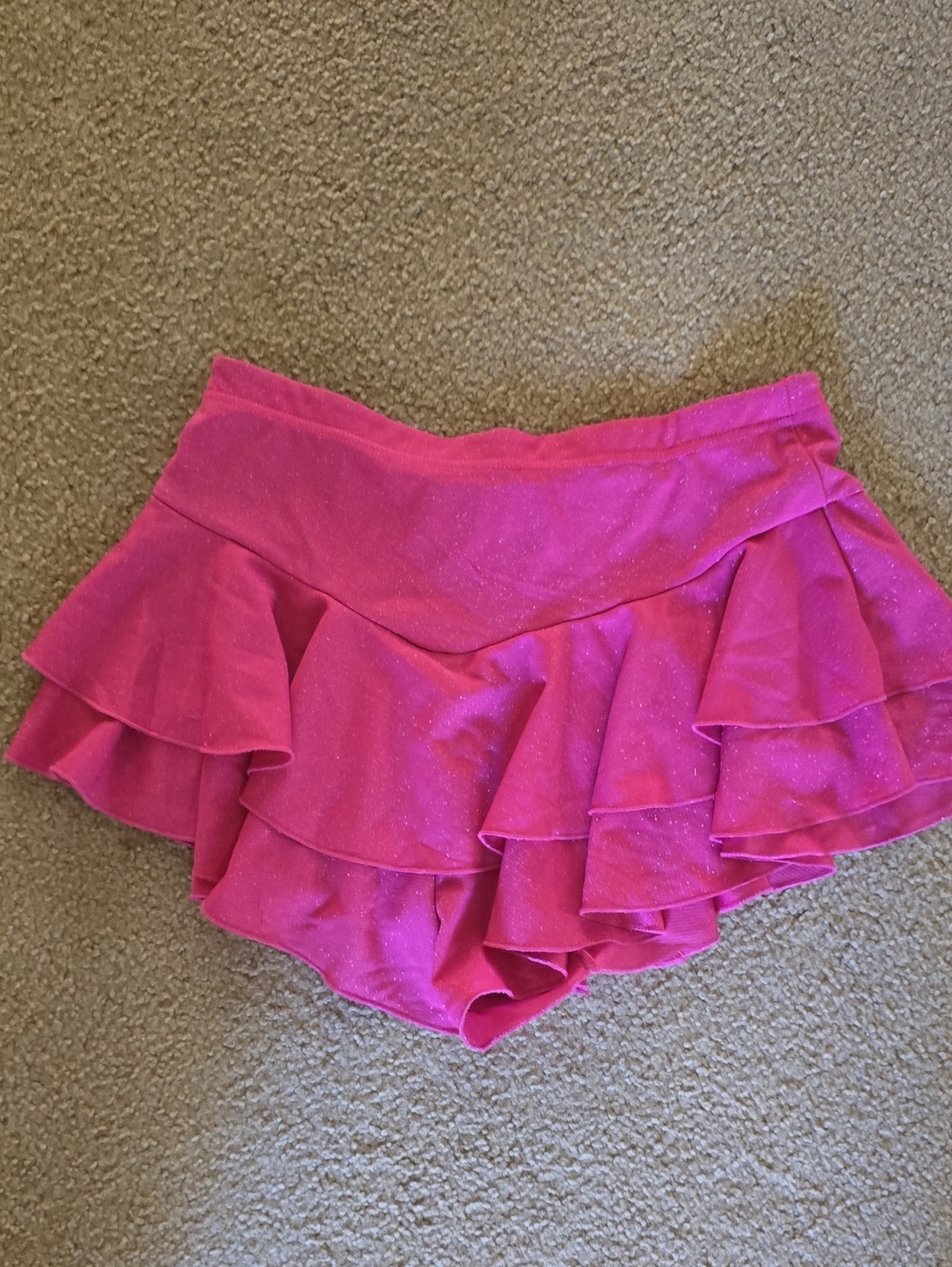 Hot Pink Ruffled Dance Shorts